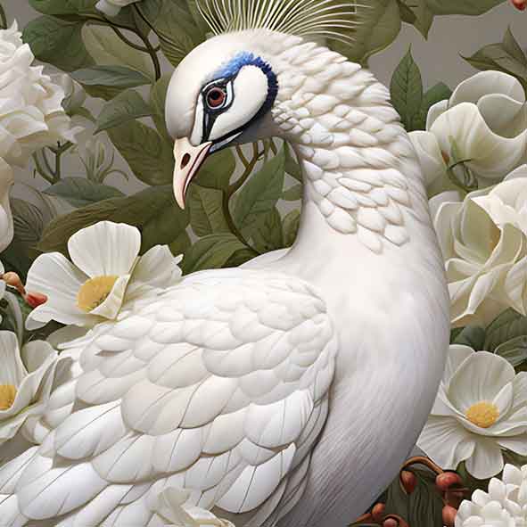 Pure Grace - White Peacock