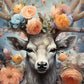 Beautiful Deer with Flowers