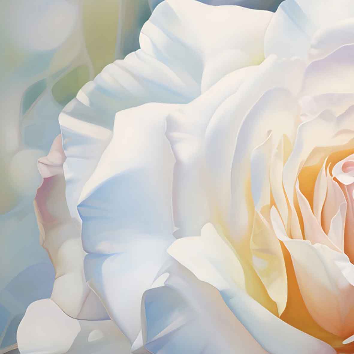 White Rose Closeup