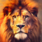 Closeup Painting Effect Lion